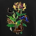 thumbnail image 3 of CafePress - Butterflies And Honeysuckle Women's Dark Pajamas - Women's Short Sleeve Print T-Shirt and Pants Dark Cotton Pajama Set, 3 of 7