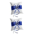 thumbnail image 3 of Naiovety Anillo Cojín Ligero Durable Corazón Diamantes de imitación Bowknot Anillos Almohada Relleno completo Accesorio de boda fácil de Type3 NO3, 3 of 6