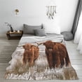 thumbnail image 5 of Fuzoiu Yak Print Ultra-Soft Micro Fleece Blanket,All Seasons Flannel Throw, Lightweight Blanket for Bed, Sofa, Couch, Movie Night, Camping, and Travel-60"x50", 5 of 7