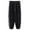 Black, variant on Pant's For Men Relaxed Cigarette Zippered Pocket Pants Wide Leg Drawstring Sports Print Elastic Waist Pants