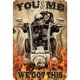 thumbnail image 1 of Chapa Metal Vintage YOU & ME Pintura Hierro Rectangular Barra Pared 20x30cm, 1 of 9