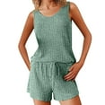 thumbnail image 2 of uublik Bath Sets for Women Valentine's Day Soft Sleepwear Cami Shorts Set Nightwear Army Green XL, 2 of 6