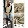 thumbnail image 5 of Ashirexll Womens Winter Coats, Womens Vests Outerwear, Fashion Casual Winter Style Front and Back Two Strands Tank Waistcoat, 5 of 6