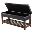 thumbnail image 2 of Ergode Monza Storage Chest Bench, Espresso & Walnut, 2 of 4
