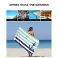 thumbnail image 5 of Anchor Aqua Towel Set of 3, Soft Microfiber Bath Towels, Hand Towel, Washcloths, Modern Navy Blue White Striped Nautical Quick-Dry Absorbent Towels for Bathroom Kitchen Hotel Beach Gym Spa, 5 of 7