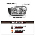 thumbnail image 5 of For 2006-2008 Dodge Ram 1500 2500 3500 Pickup Chrome/Clear Headlights Lamps Pair, 5 of 6