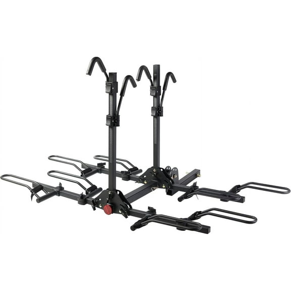 Young Electric 4-Bike Platform Hitch Rack for RV, SUV, Truck - 2 Inch Receiver, 160lbs Capacity