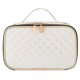 thumbnail image 1 of Bolso cosmético de cuero de la tela escocesa del diamante del laser, bolso cosmético portátil, material de la PU, 1 of 5