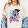 thumbnail image 2 of Hot Mess Mama T-Shirt – Funny Colorful Graphic Tee with Checkered Print and Stars, Mother's Day Gift, Cute Casual Mom Life Shirt, 2 of 7