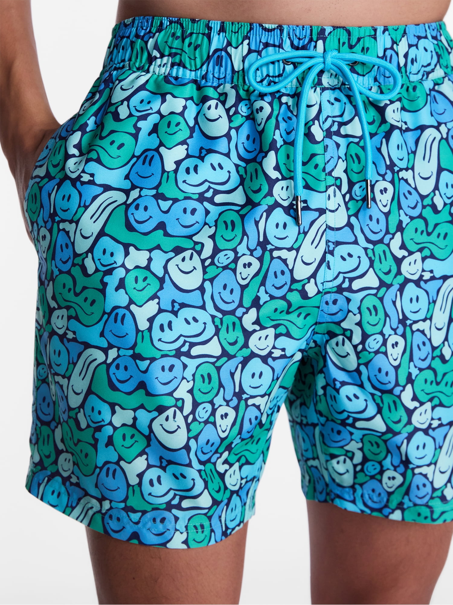 Party Sharks Men's Swim Trunks, 6.5" Inseam, Sizes S-XL