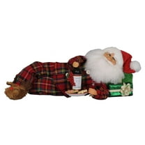 Karen Didion Originals Lying Wine Midnight Snack Santa Figurine, 14 Inches