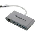 thumbnail image 2 of IOGEAR HUB-C Gigalinq USB-C to USB-A Hub with Ethernet Adapter, Gray, Gray, 2 of 2