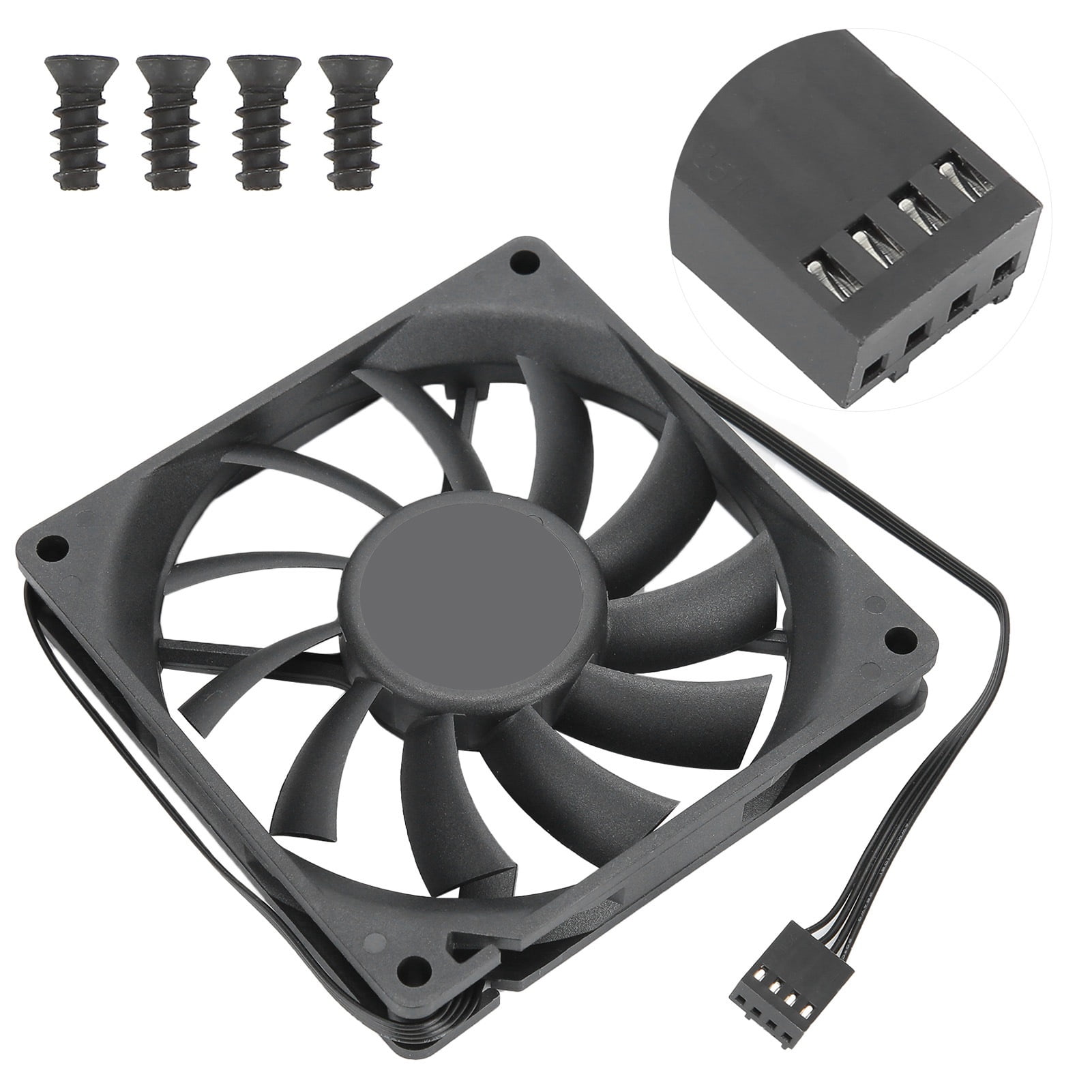 Buy Tebru CPU Fan PWM 4Pin Cooling PC Cooler 12V Speed Regulation Ultra