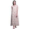 thumbnail image 1 of Bimba Robe de Nuit en Rayonne pour Femmes Maxi Imprimée Tenue de Sommeil Robe de Nuit-2x, 1 of 5