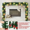 thumbnail image 6 of Extra Long 15ft Christmas Garland with 100 LED Lights Artificial Pine Prelit Lighted Christmas Outdoor Indoor Decorations Xmas Holiday Stairs Railing Mantle Door Decor(Candy Canes Garland), 6 of 16