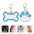 thumbnail image 3 of 2pcs Sublimation Blank Dog Tags Heat Transfer Pet Tags Pendent Blank Craft Pet Tags, 3 of 8