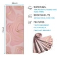 thumbnail image 2 of Pink Gold Marble Pattern Hot Yoga Mat Towel Non Slip for Hot Yoga - Quick-Drying Yoga Mat Cover with 4 Corner Pockets with Travel Bag - Hot Yoga Towel Non Slip Grip Moisture Wicking Sweat 70"x26", 2 of 6