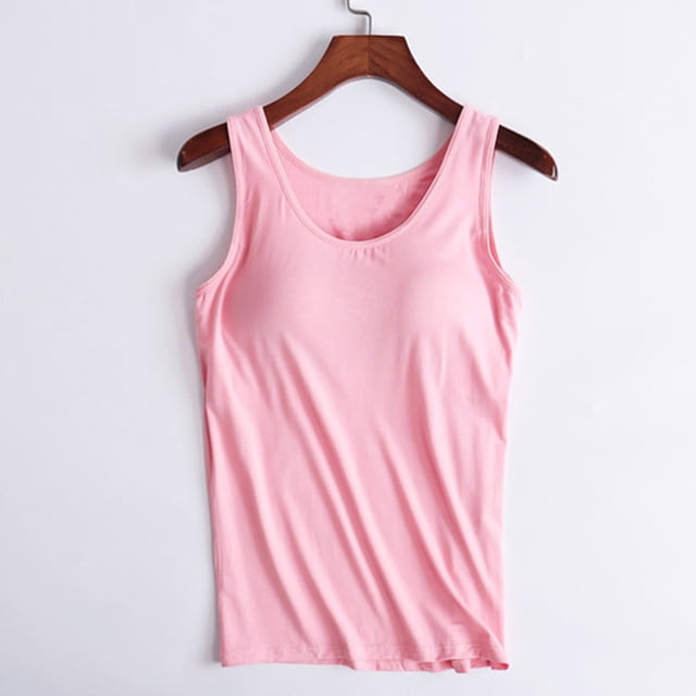 LSLJS Ladies Camisole With Chest Pad No Steel Rings Bottom Underwear Yoga Sports, Womens Camisole Tank Tops Summer Clothes