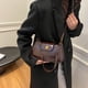 thumbnail image 3 of Hombro la axila pequeña bolso retro cuerpo cruzado bag -Shoulse color sólido con mechón pequeño para salir a cita diaria compras, 3 of 9