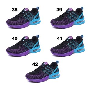 Langgg Femmes Chaussures de course Fille Mesh Air Coussin Randonnée Athlétique Tennis Confortable Sneakers Légères Dentelle-up Soles Chaussures 39