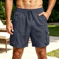 thumbnail image 2 of Sentmoon Athletic Shorts Men Mens Sweat Shorts Drawstring Elastic Waist Solid Color Men Running Shorts Beach Vacation Essentials for Pool and Party S-3XL, 2 of 8