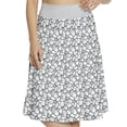 thumbnail image 1 of Women's Grey and Black Rubble Stone Effect A-line Printed Skirt Casual Wear, XL, Pale Grey Black, by Ambesonne, 1 of 6