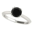 thumbnail image 1 of Aonejewelry 1 Carat Black Diamond Engagement Ring In 10k White Gold, 1 of 4