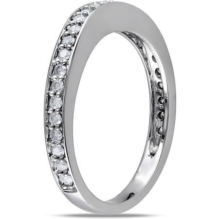 Miabella 1/3 Carat T.w. Diamond 14kt Whi