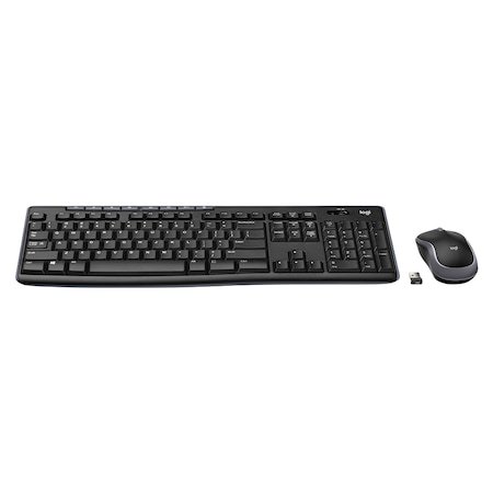 Комплект Безжични Клавиатура + Мишка Logitech MK270, USB 2.0, Black