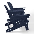 thumbnail image 5 of WestinTrends Azura Outdoor HDPE Adirondack Chairs With Connecting Table Tray (Set of 2), Navy Blue, 5 of 16