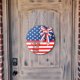 thumbnail image 5 of Señal de bienvenida para puerta del 4 de julio, decoración del día de la independencia, placa de puerta redonda, percha de madera, bandera americana patriótica para puerta de entrada, porche, pared,, 5 of 8