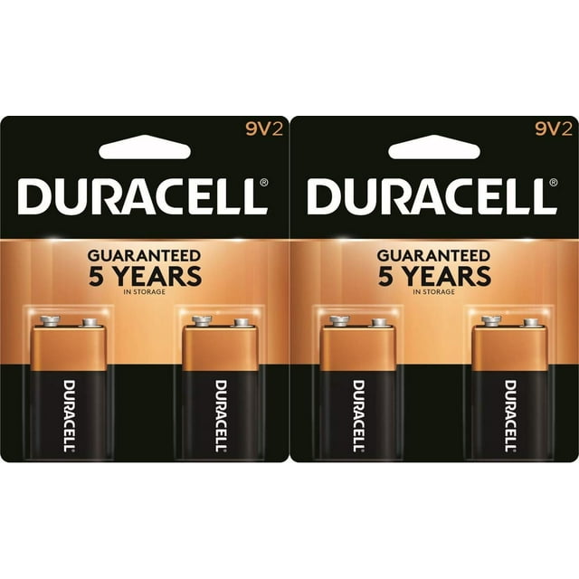 Duracell 9V Alkaline Batteries Exp. 2025 4 Pack