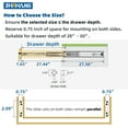 thumbnail image 2 of Heavy Duty Drawer Slides (mm Width-Without Lock, ), 2 of 6