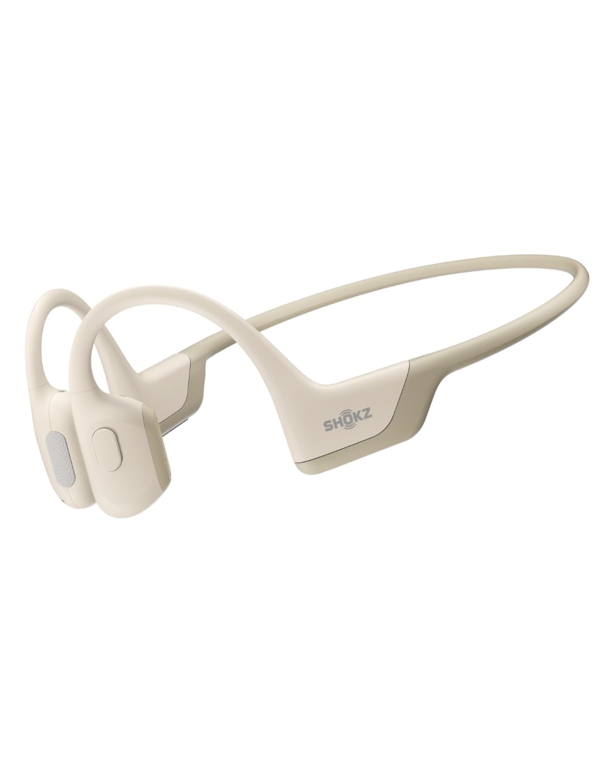 Restored Shokz OpenRun Pro Bone Conduction Waterproof Bluetooth Headphones for Sports(Formerly Aeropex), Beige (Refurbished)