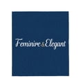thumbnail image 4 of Durable Soft & Warm Flannel Blanket - Cozy Navy Blue Textured Design Perfect for Sofa Travel Bed & Chair, 4 of 7