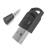 NATEFEMIN Audio and Controller Adapter for PC PS4 Bluetooth 5.0 Low Latency Compact and Portable 10m Range Plug and Play