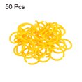 thumbnail image 3 of Unique Bargains 1.6' OD 1.3' ID Loose Leaf Rings Binder Ring Plastic for Book DIY Scrapbook Notebook, Yellow 50 Pack, 3 of 5