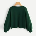 thumbnail image 3 of Vedolay Hoodies Women Womens 2023 Crewneck Oversized Pullover Casual Comfy Fall Fashion Hoodies,Green XXL, 3 of 5