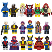 18 PCS Superheroes Legion Minifigures Set – 1.77 Inch Wolverine King X Team Action Figures Building Blocks Collection, Perfect for Boy Birthday Gift Cake Decoration