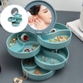 thumbnail image 2 of 360 Degree Rotating Jewelry Organizers With Multiple Layers For Earrings Necklaces Rings ABS Materials Storage Box, 2 of 8