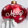 thumbnail image 1 of Christmas Inflatables Ball Decorations Outdoor,PVC Inflatable Decorated Ball Giant Xmas Inflatable Ball Christmas Tree Ornaments,Animated Yard Prop,Giant Lawn Decor,Holiday Blow up DecorAH448, 1 of 3