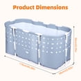 thumbnail image 5 of Koiauber Large Foldable Bathtub for Shower Stall,Portable Family Soaking Tub for Adults,Non-Inflatable Collapsible SPA Tub for Hot,Ice Bath,No Installation Required, 5 of 7