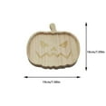 thumbnail image 3 of PEIBang Halloween Wooden Serving Platter,Ghost/Pumpkin Shape Serving Tray,Halloween Wood Charcuterie Board for Fall Dinnerware Supplies, 3 of 5
