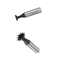 thumbnail image 1 of 2 Piezas de Corte de Ranura de Co  de Extremo CNC Suministros de Herramientas para Trabajar El Metal CUTICAT Cortador de cola de milano HSS 2 piezas, 1 of 7