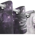 thumbnail image 3 of Coolnut Unicorn Surrounded Thermal Insulated Blackout Grommet Printed Window Curtain - 84x55 in - 100% Polyester 2 Panels, Stitchingstyles, 3 of 6