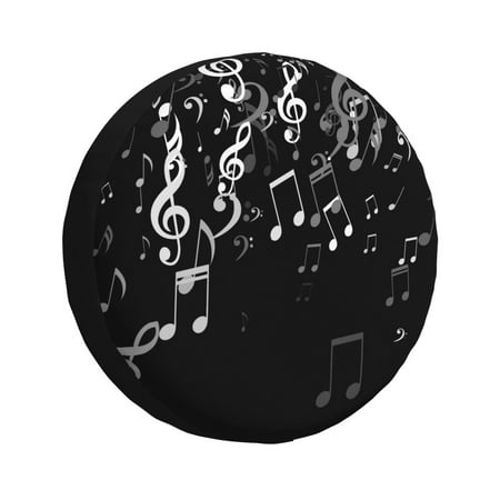 Zeuib Falling Musical Tire Cover Wheel Cover Spare Tire Cover Anti-UV Waterproof spare tire cover for Trailers RV Truck and Camper-17 inch