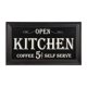 thumbnail image 1 of Letrero De Madera Publicitario Vintage Para Café De Cocina | Decoración Rústica Del Salón De La Cocina Del Hogar | 7,5 X 13 Pulgadas, 1 of 5