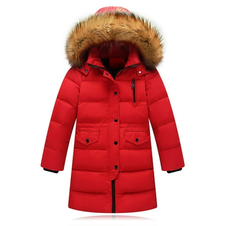 

baby girl clothes Padded Coat Winter Kids Jacket Hooded Overcoat Down Outfits&Set