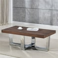 thumbnail image 3 of Steve Sivler Laredo Rectangle Wood and Iron Coffee Table, Chestnut, 3 of 7