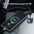 thumbnail image 4 of Tizuqe Multiple Device Car Charging Solution with Extendable Double MicroUSB & Type C Cable, Data Transfer Support, 4 of 6